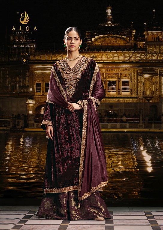 AIQA SABR WHOLESALE PURE VISCOSE VELVET WINTER SPECIAL UNSTITCH SALWAR SUITS EXPORTER