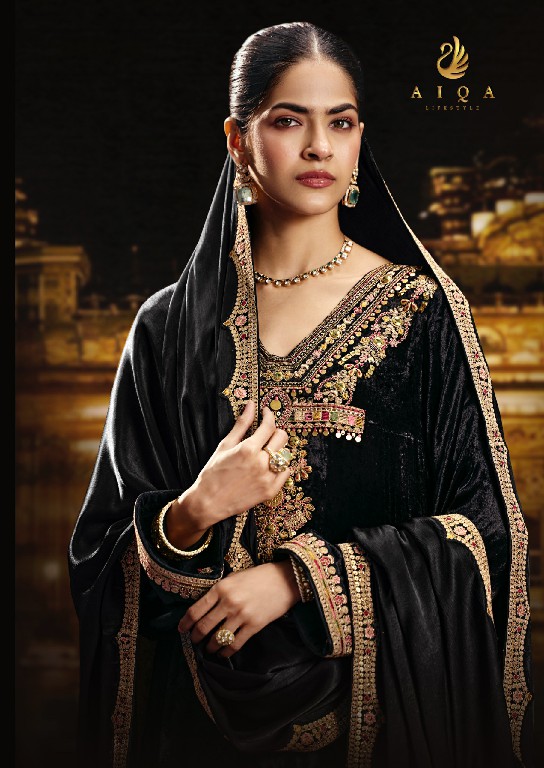 AIQA SABR WHOLESALE PURE VISCOSE VELVET WINTER SPECIAL UNSTITCH SALWAR SUITS EXPORTER