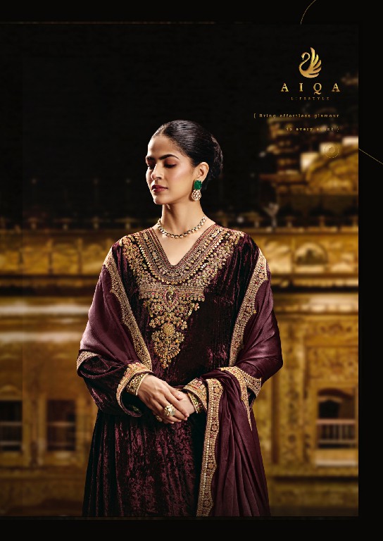 AIQA SABR WHOLESALE PURE VISCOSE VELVET WINTER SPECIAL UNSTITCH SALWAR SUITS EXPORTER