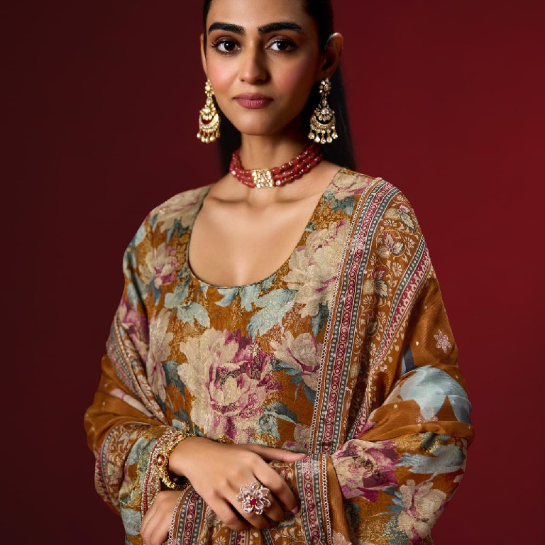 KIMORA SOHNI GULAAB WHOLESALE PURE KANJIVARAM WEAVING FESTIVE LOOK UNSTITCH SALWAR SUITS FOR EXPORT