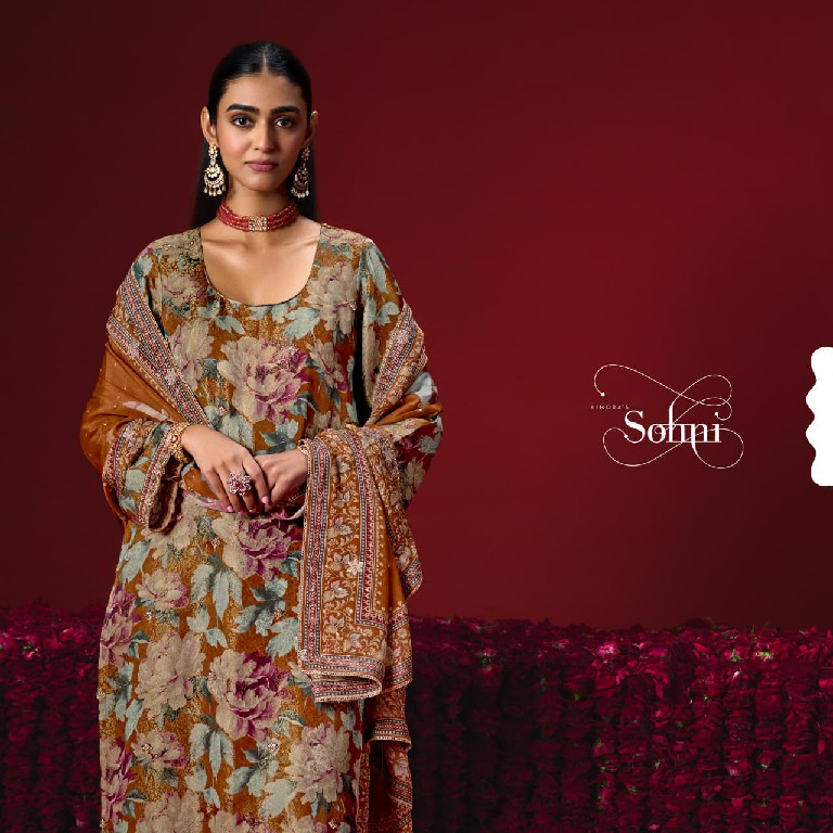 KIMORA SOHNI GULAAB WHOLESALE PURE KANJIVARAM WEAVING FESTIVE LOOK UNSTITCH SALWAR SUITS FOR EXPORT