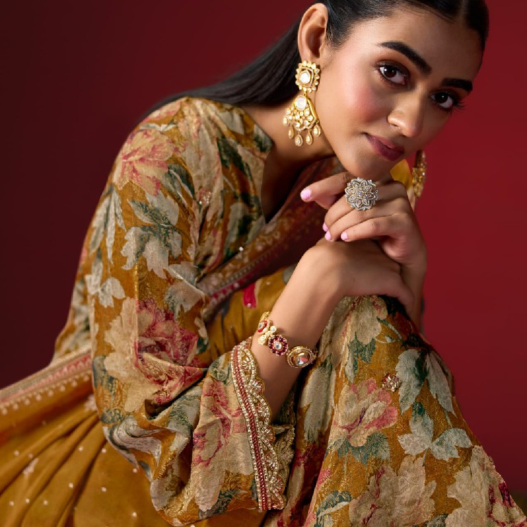 KIMORA SOHNI GULAAB WHOLESALE PURE KANJIVARAM WEAVING FESTIVE LOOK UNSTITCH SALWAR SUITS FOR EXPORT