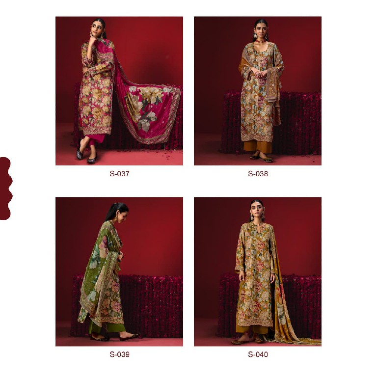 KIMORA SOHNI GULAAB WHOLESALE PURE KANJIVARAM WEAVING FESTIVE LOOK UNSTITCH SALWAR SUITS FOR EXPORT