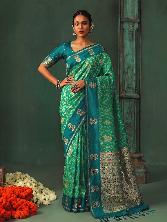 ASTITA KAUSHALYA SILK WHOLESALE SILK TRADITIONAL IKKAT PATTERN ELEGANT SAREES FOR WOMEN ONLINE