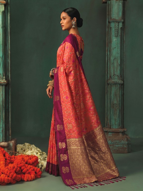 ASTITA KAUSHALYA SILK WHOLESALE SILK TRADITIONAL IKKAT PATTERN ELEGANT SAREES FOR WOMEN ONLINE