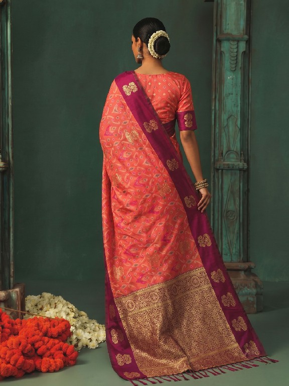 ASTITA KAUSHALYA SILK WHOLESALE SILK TRADITIONAL IKKAT PATTERN ELEGANT SAREES FOR WOMEN ONLINE