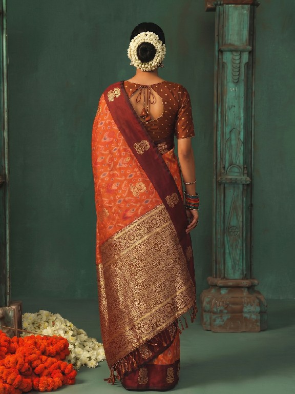 ASTITA KAUSHALYA SILK WHOLESALE SILK TRADITIONAL IKKAT PATTERN ELEGANT SAREES FOR WOMEN ONLINE