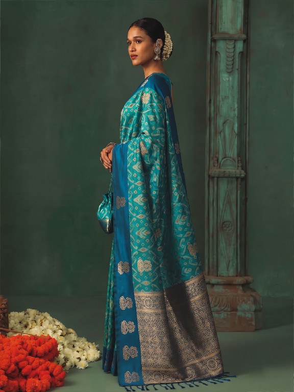 ASTITA KAUSHALYA SILK WHOLESALE SILK TRADITIONAL IKKAT PATTERN ELEGANT SAREES FOR WOMEN ONLINE