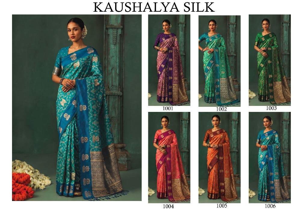 ASTITA KAUSHALYA SILK WHOLESALE SILK TRADITIONAL IKKAT PATTERN ELEGANT SAREES FOR WOMEN ONLINE