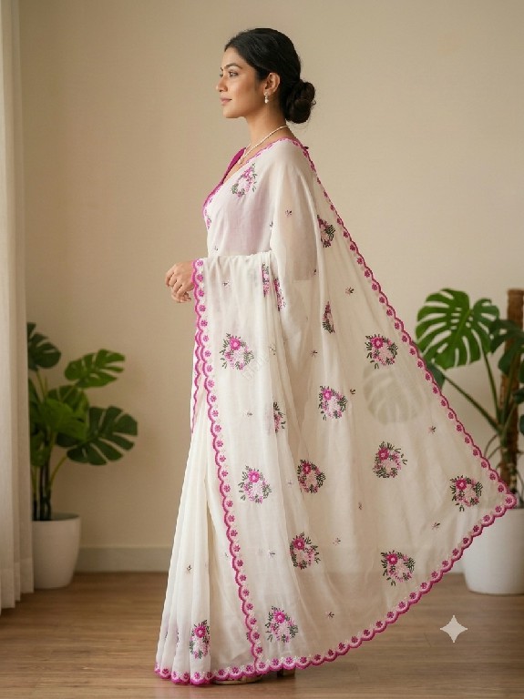 TEXTILEDEAL D.NO JR-680 WHOLESALE STAR GEORGETTE WITH WORK BEAUTIFUL INDIAN SAREES FOR WOMEN SUPPLIER