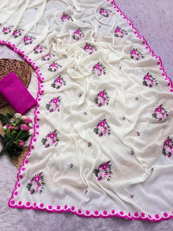 TEXTILEDEAL D.NO JR-680 WHOLESALE STAR GEORGETTE WITH WORK BEAUTIFUL INDIAN SAREES FOR WOMEN SUPPLIER