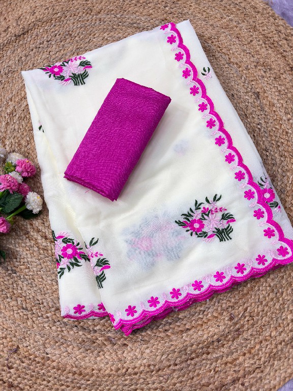 TEXTILEDEAL D.NO JR-680 WHOLESALE STAR GEORGETTE WITH WORK BEAUTIFUL INDIAN SAREES FOR WOMEN SUPPLIER