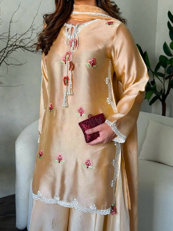 TEXTILEDEAL D.NO 6080 WHOLESALE READYMADE JAPAN SATIN PARTY WEAR TOP PLAZZO WITH DUPATTA ONLINE