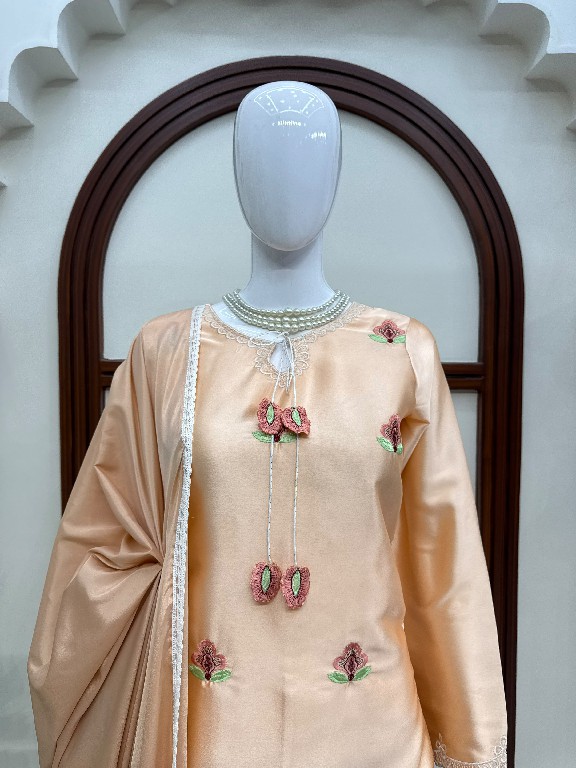 TEXTILEDEAL D.NO 6080 WHOLESALE READYMADE JAPAN SATIN PARTY WEAR TOP PLAZZO WITH DUPATTA ONLINE