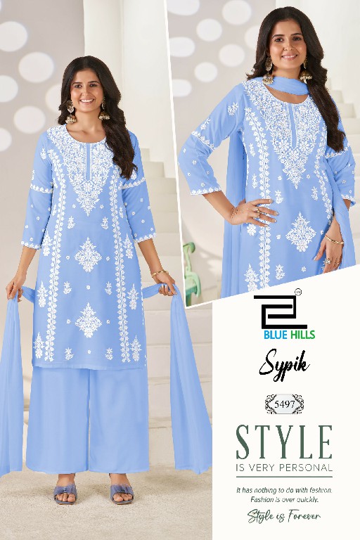 BLUE HILLS SYPIK WHOLESALE READYMADE RAYON WITH WORK BIG SIZE 3 PXS COMBO SET SUITS SUPPLIER
