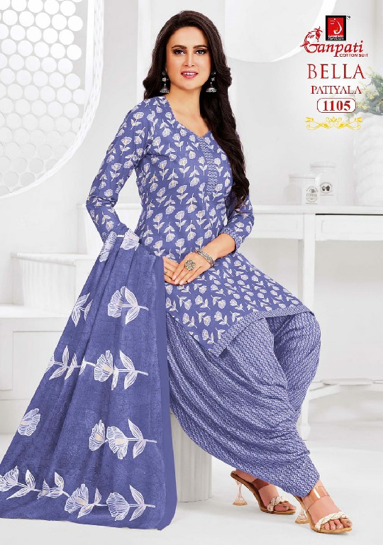 GANPATI BELLA PATIYALA VOL 11 WHOLESALE READYMADE COTTON DAILY WEAR 3 PCS SUITS EXPORTER