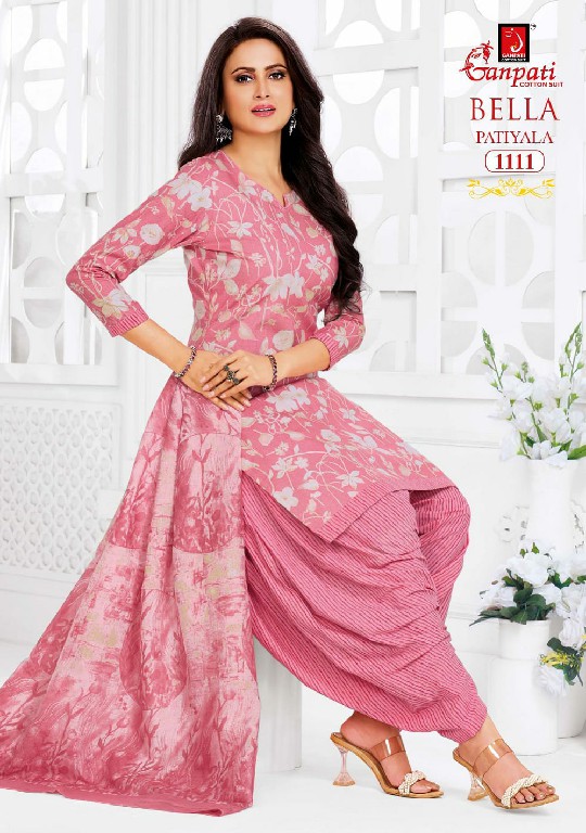GANPATI BELLA PATIYALA VOL 11 WHOLESALE READYMADE COTTON DAILY WEAR 3 PCS SUITS EXPORTER
