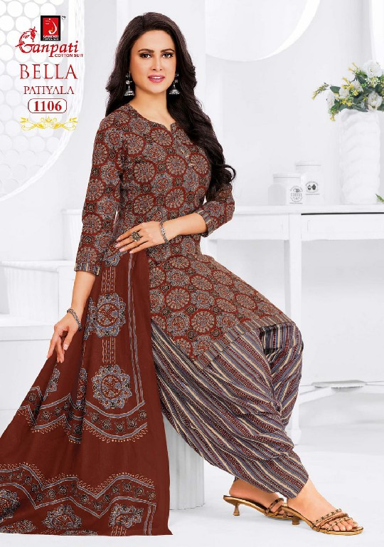 GANPATI BELLA PATIYALA VOL 11 WHOLESALE READYMADE COTTON DAILY WEAR 3 PCS SUITS EXPORTER