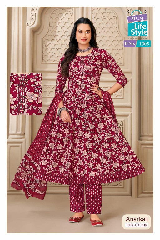 MCM LIFESTYLE ANARKALI VOL 13 WHOLESALE READYMADE BIG SIZE ELEGANT FANCY LONG ANARAKALI KURTI PANT WITH DUPATTA SUPPLIER