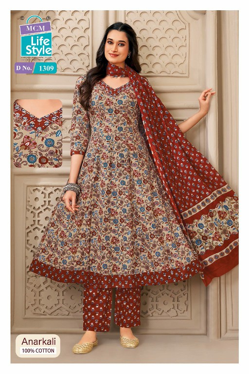 MCM LIFESTYLE ANARKALI VOL 13 WHOLESALE READYMADE BIG SIZE ELEGANT FANCY LONG ANARAKALI KURTI PANT WITH DUPATTA SUPPLIER