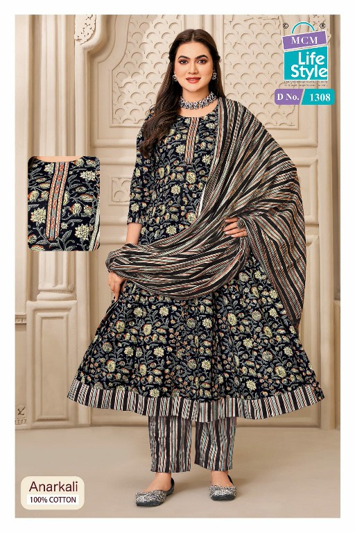 MCM LIFESTYLE ANARKALI VOL 13 WHOLESALE READYMADE BIG SIZE ELEGANT FANCY LONG ANARAKALI KURTI PANT WITH DUPATTA SUPPLIER
