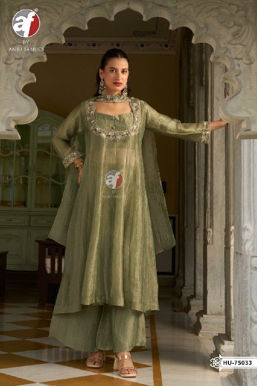 ANJU FAB D.NO HU 75032 TO 75035 WHOLESALE READYMADE SALSA DESIGNER INDO WESTERN SUITS COMBO FOR WOMEN ONLINE