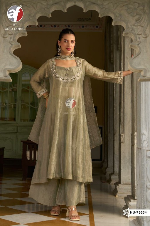 ANJU FAB D.NO HU 75032 TO 75035 WHOLESALE READYMADE SALSA DESIGNER INDO WESTERN SUITS COMBO FOR WOMEN ONLINE