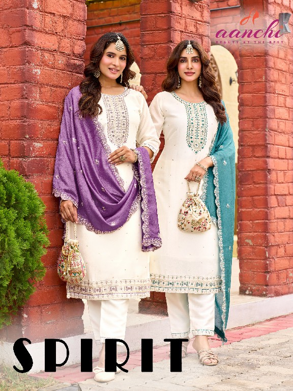 AANCHI SPIRIT WHOLESALE READYMADE VICHITRA SILK LATEST FASHION 3 PCS SUITS SUPPLIER