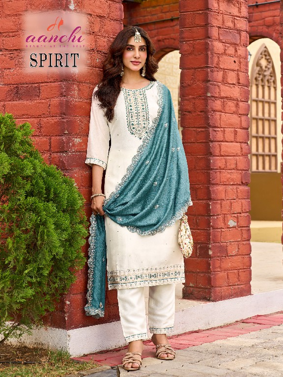 AANCHI SPIRIT WHOLESALE READYMADE VICHITRA SILK LATEST FASHION 3 PCS SUITS SUPPLIER