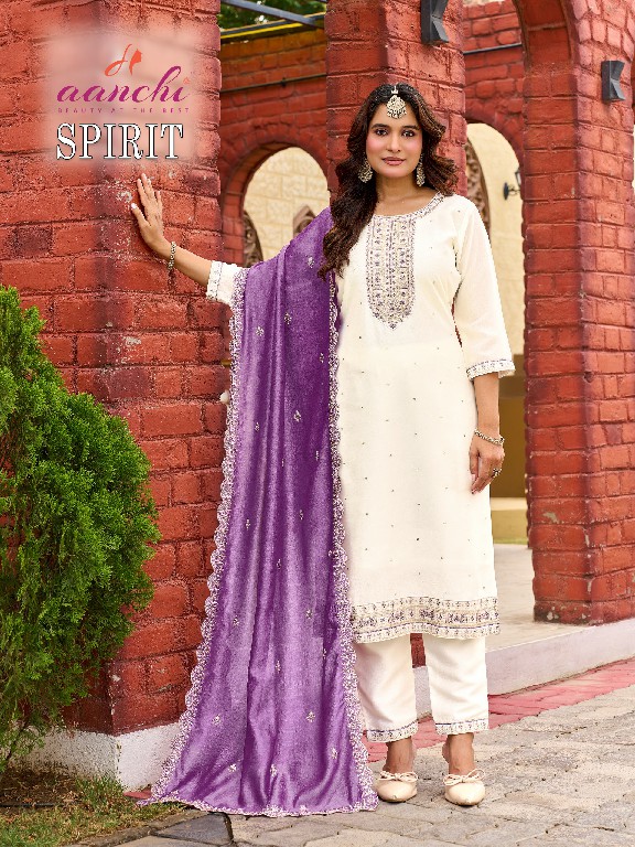 AANCHI SPIRIT WHOLESALE READYMADE VICHITRA SILK LATEST FASHION 3 PCS SUITS SUPPLIER