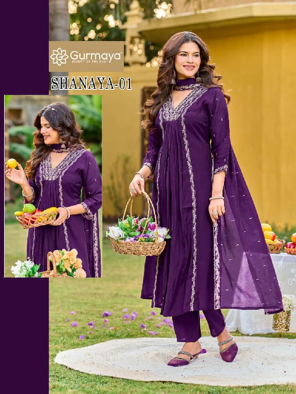 AANCHI SHANAYA WHOLESALE READYMADE MUL CHANDERI FASHIONABLE 3 PCS COMBO SET SUITS EXPORTER