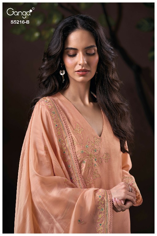 GANGA FAELIA S5216 WHOLESALE PURE BAMBERG GULMOHAR RAW SILK SOLID COLOR UNSTITCH SALWAR SUITS EXPORTER