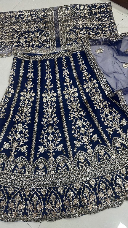 DVD D.NO 5126 WHOLESALE BUTTERFLY NET OCCASION WEAR LEHENGA CHOLI FOR EXPORT