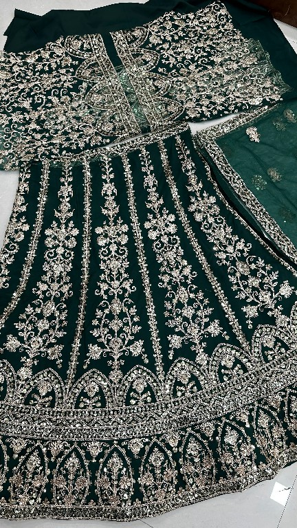 DVD D.NO 5126 WHOLESALE BUTTERFLY NET OCCASION WEAR LEHENGA CHOLI FOR EXPORT