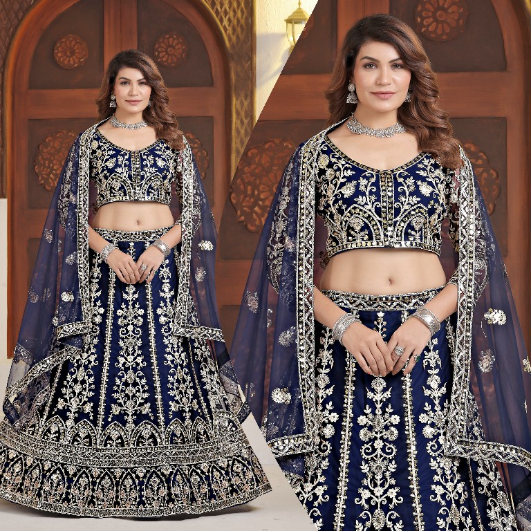 DVD D.NO 5126 WHOLESALE BUTTERFLY NET OCCASION WEAR LEHENGA CHOLI FOR EXPORT