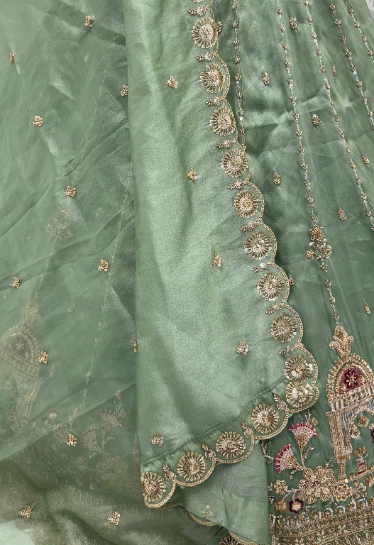 ANJANI ART BRIDAL LEHENGA D.NO 3092 WHOLESALE CHANDNIA SILK INDIAN WEDDING WEAR LEHENGA CHOLI FOR BRIDES EXPORTER