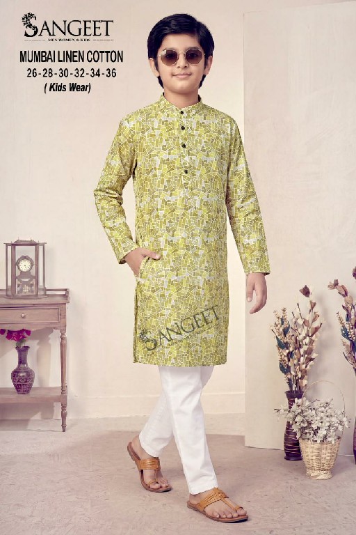 SANGEET MUMBAI LINEN COTTON WHOLESALE READYMADE CLASSIC RAYON LONG KURTA FOR KIDS ONLINE
