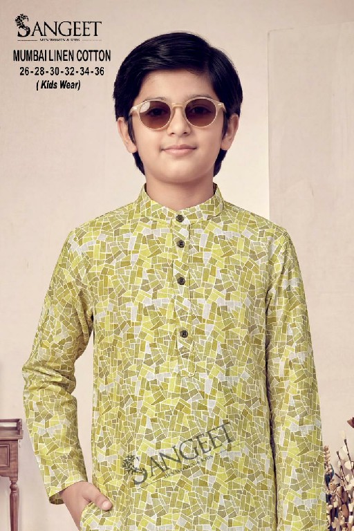 SANGEET MUMBAI LINEN COTTON WHOLESALE READYMADE CLASSIC RAYON LONG KURTA FOR KIDS ONLINE