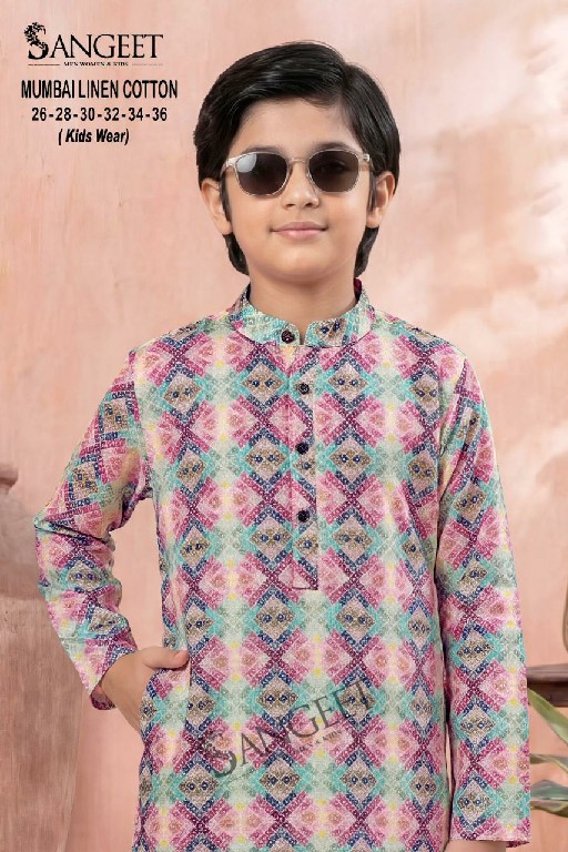 SANGEET MUMBAI LINEN COTTON WHOLESALE READYMADE CLASSIC RAYON LONG KURTA FOR KIDS ONLINE