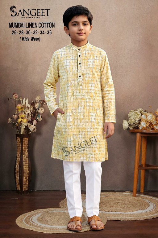 SANGEET MUMBAI LINEN COTTON WHOLESALE READYMADE CLASSIC RAYON LONG KURTA FOR KIDS ONLINE
