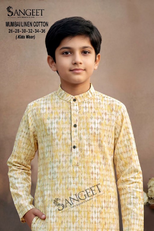 SANGEET MUMBAI LINEN COTTON WHOLESALE READYMADE CLASSIC RAYON LONG KURTA FOR KIDS ONLINE