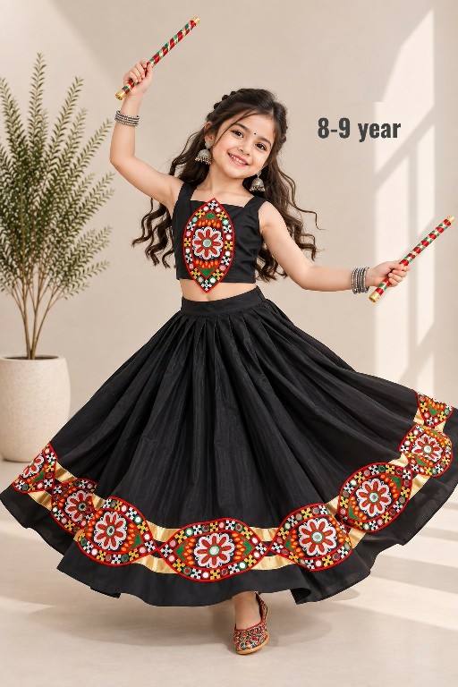 PAYAL CREATION D.NO SIYA-32 WHOLESALE READYMADE ROMAN SILK FULLY FLARED COMFORTABLE CHANIYA CHOLI FOR KIDS ONLINE