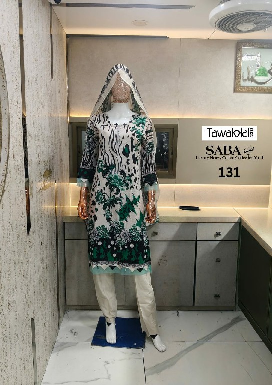 TAWAKKAL SABA VOL 4 WHOLESALE READYMADE PURE COTTON PRINTED PAKISTANI CASUAL WEAR 3 PCS SUITS SUPPLIER