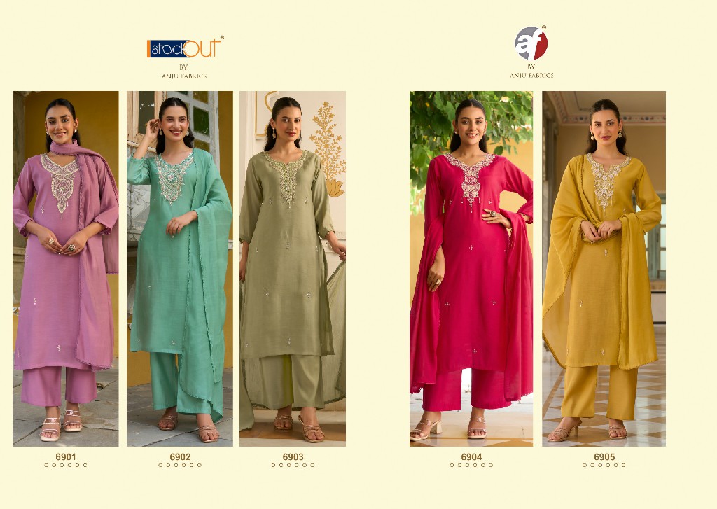 ANJU FAB MAYRA VOL 9 WHOLESALE READYMADE PURE MUL CHANDERI ETHNIC WEAR 3 PCS SUITS EXPORTER