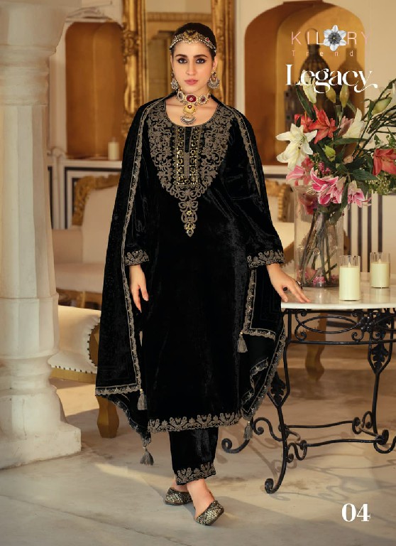 KILORY TRENDS LEGACY WHOLESALE PURE VELVET WINTER SPECIAL UNSTITCH SALWAR SUITS ONLINE
