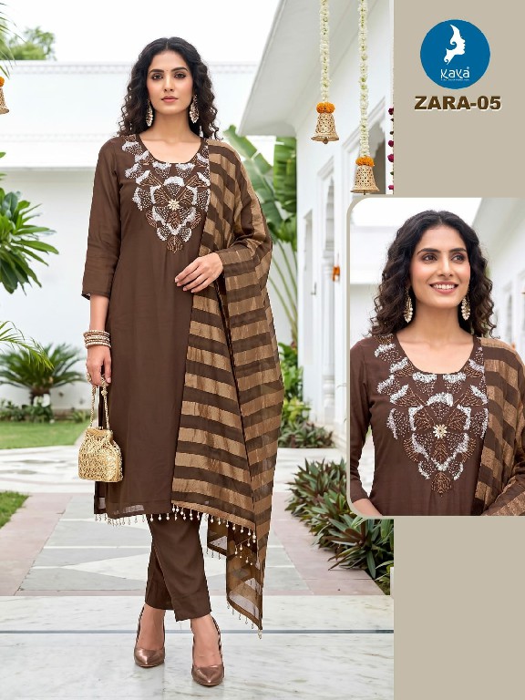 KAYA ZARA WHOLESALE READYMADE MULL CHANDERI BIG SIZE TRENDING 3 PCS COMBO SET SUITS EXPORTER