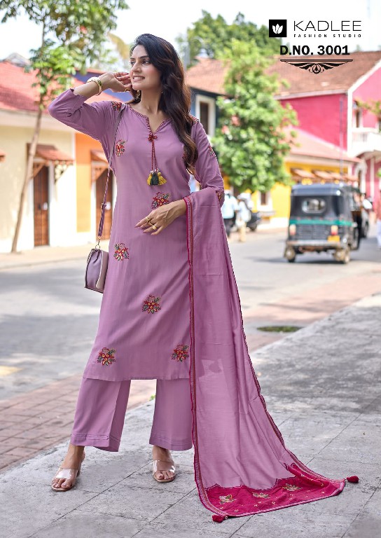 KADLEE VASANT WHOLESALE READYMADE HEAVY RAYON ELEGANT STYLE 3 PCS SUITS SUPPLIER