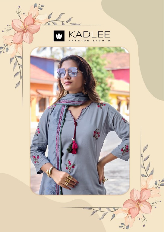 KADLEE VASANT WHOLESALE READYMADE HEAVY RAYON ELEGANT STYLE 3 PCS SUITS SUPPLIER