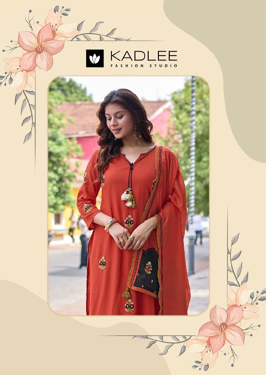 KADLEE VASANT WHOLESALE READYMADE HEAVY RAYON ELEGANT STYLE 3 PCS SUITS SUPPLIER