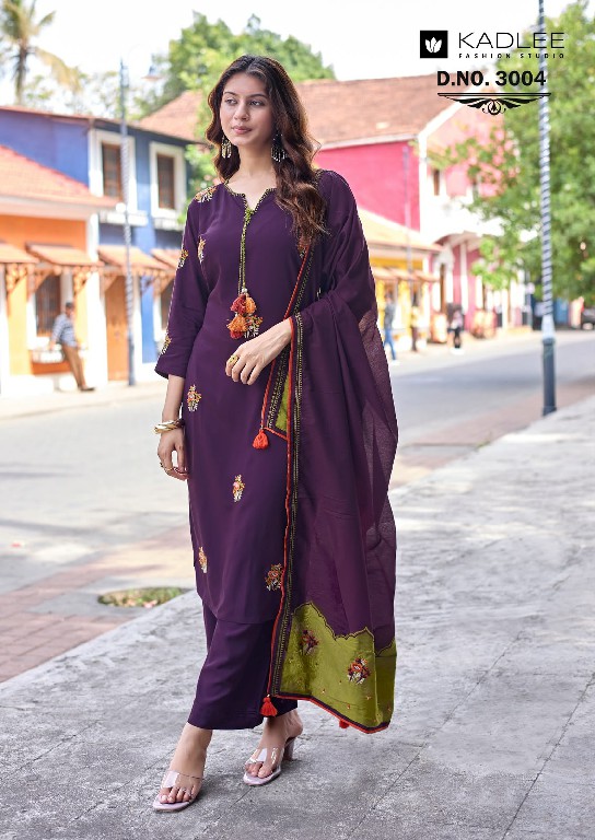 KADLEE VASANT WHOLESALE READYMADE HEAVY RAYON ELEGANT STYLE 3 PCS SUITS SUPPLIER